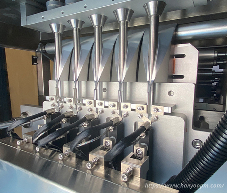 Máquina de embalagem de série vertical de múltiplas pistas