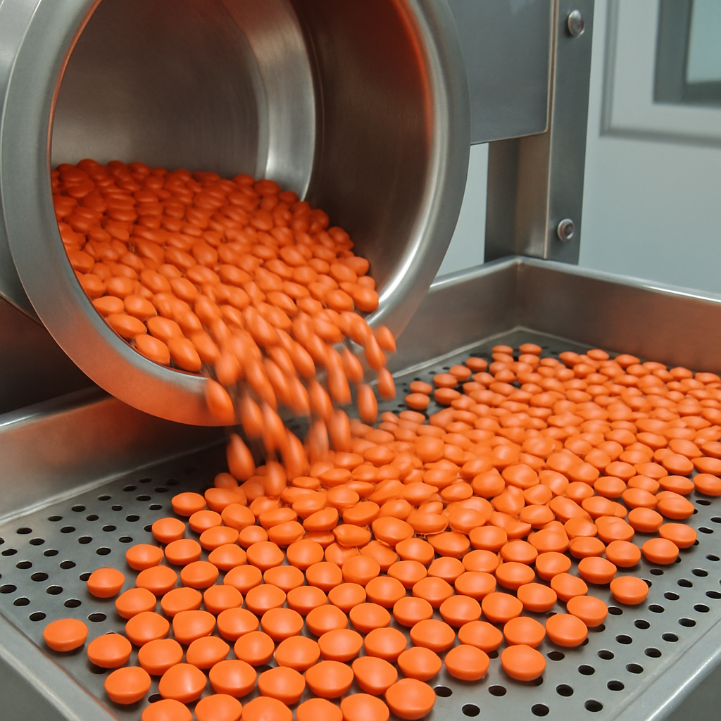 Aumente a eficiência com máquinas de revestimento de comprimidos