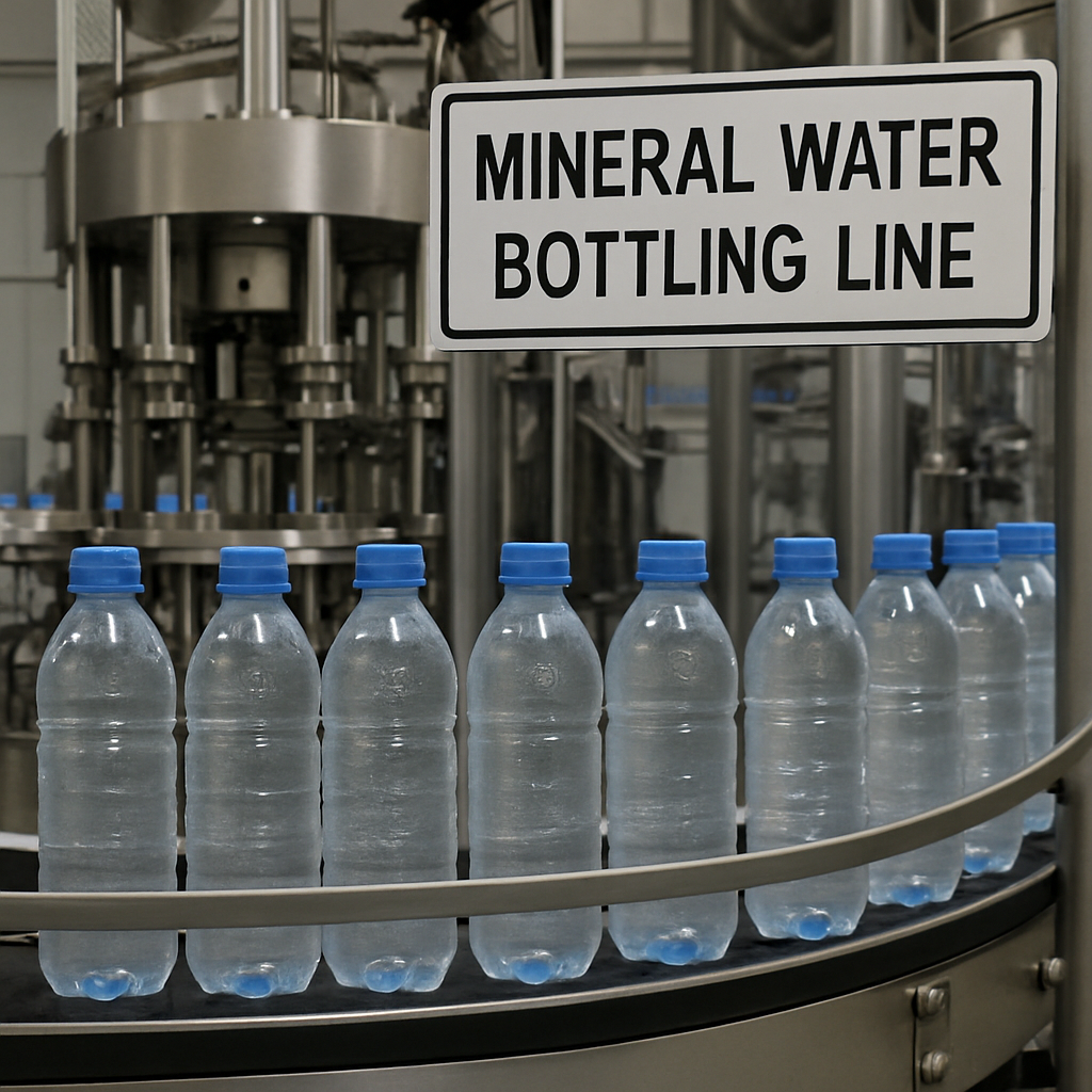 Aumente a produção com uma máquina de enchimento de água mineral